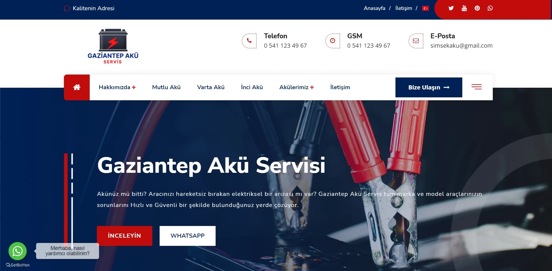 GAZİANTEP AKÜ SERVİS
